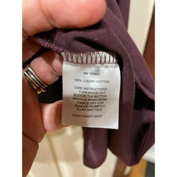 Linksoul XXL Mens Long-Sleeve Polo Shirt Chest Pocket Luxury Cotton Burgundy Col - Picture 3 of 5